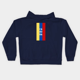 Carora City in Venezuelan Flag Colors Vertical Kids Hoodie